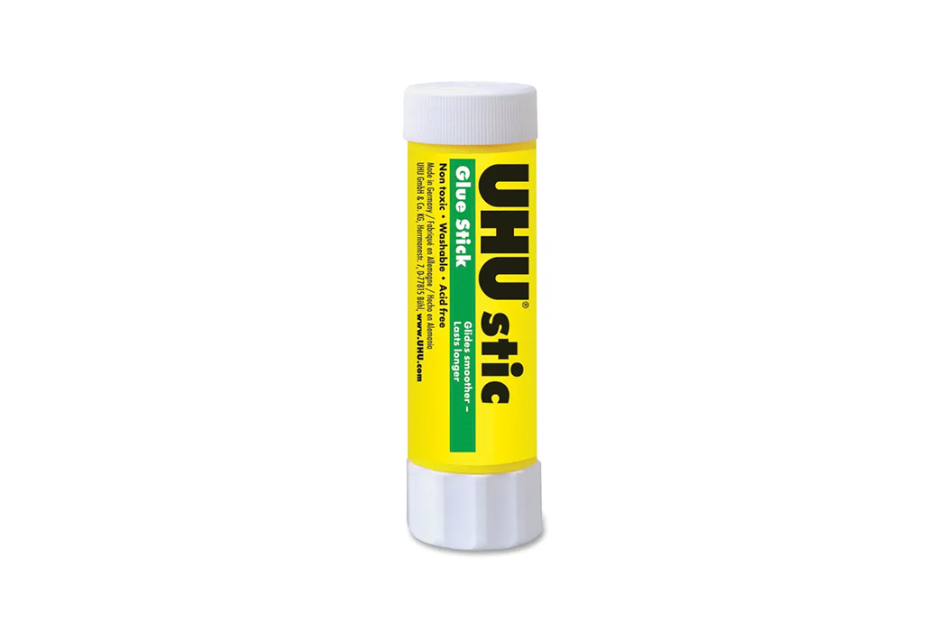 UHU glue stick on a white background